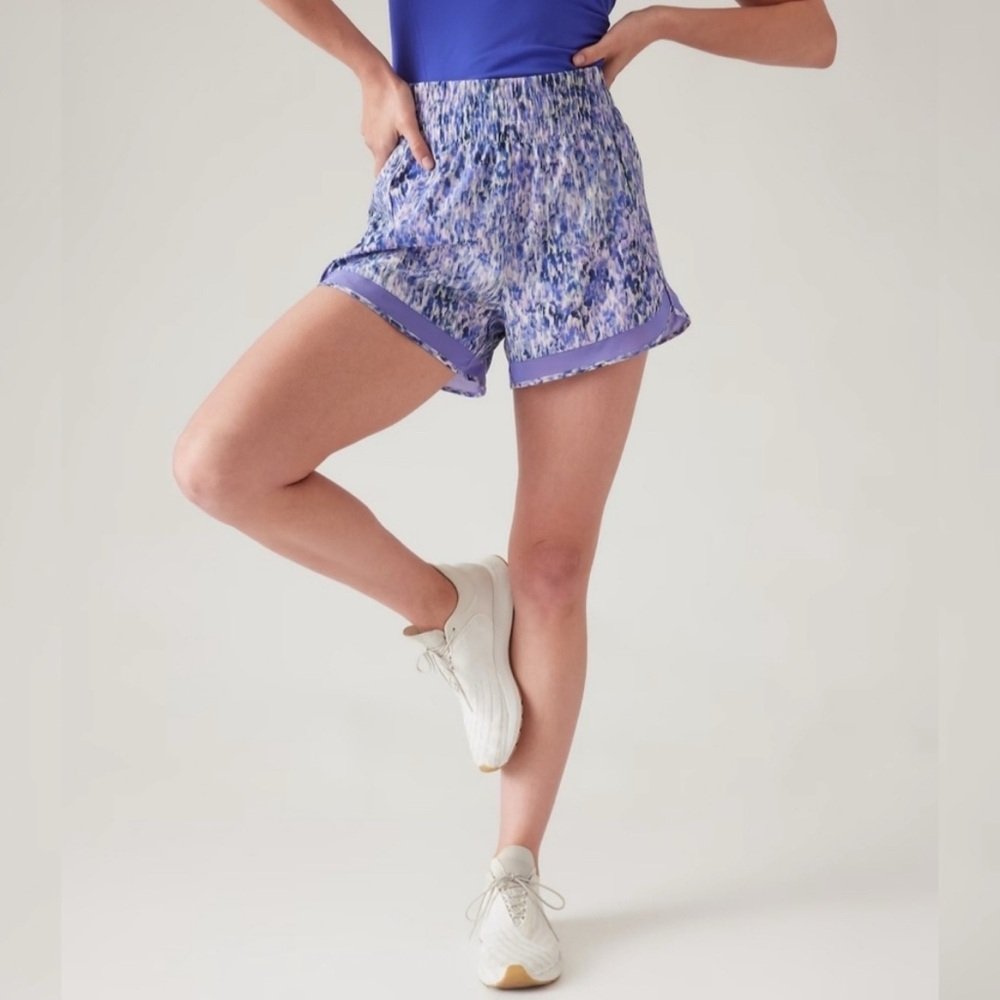 Athleta Purple Pattern Shorts